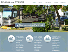 Tablet Screenshot of bellinghamrvpark.com